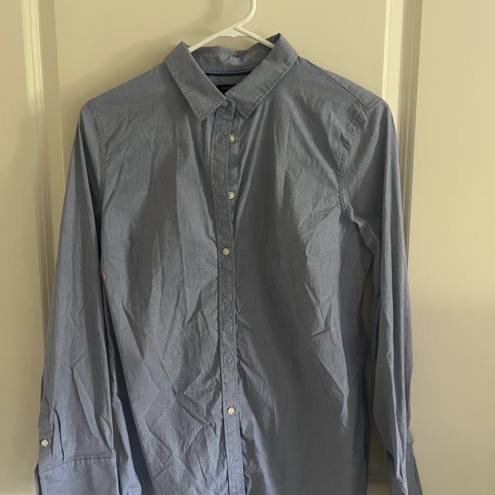 Banana Republic Blue Button Down Shirt Classic Design